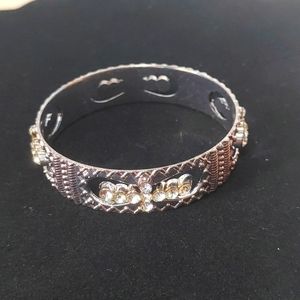 Statement Rhinestone Cross Bracelet